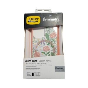C6-O OtterBox Apple iPhone 16 Symmetry Series Case with MagSafe Peachy Bloom